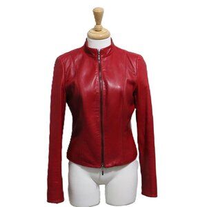 Danier Women's Red Leather Jacket